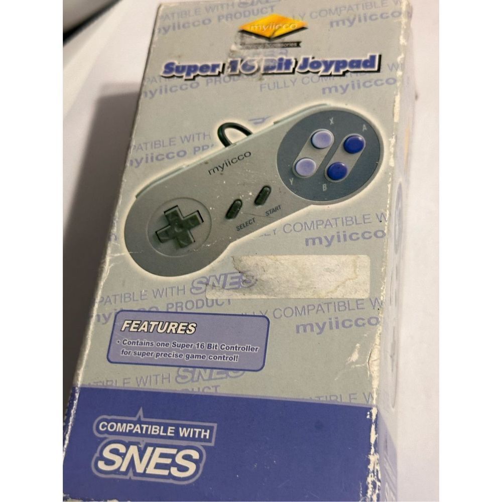 New Myiicco 16 Bit Joypad Controller for‎ Super Nintendo SNES System Control Pad